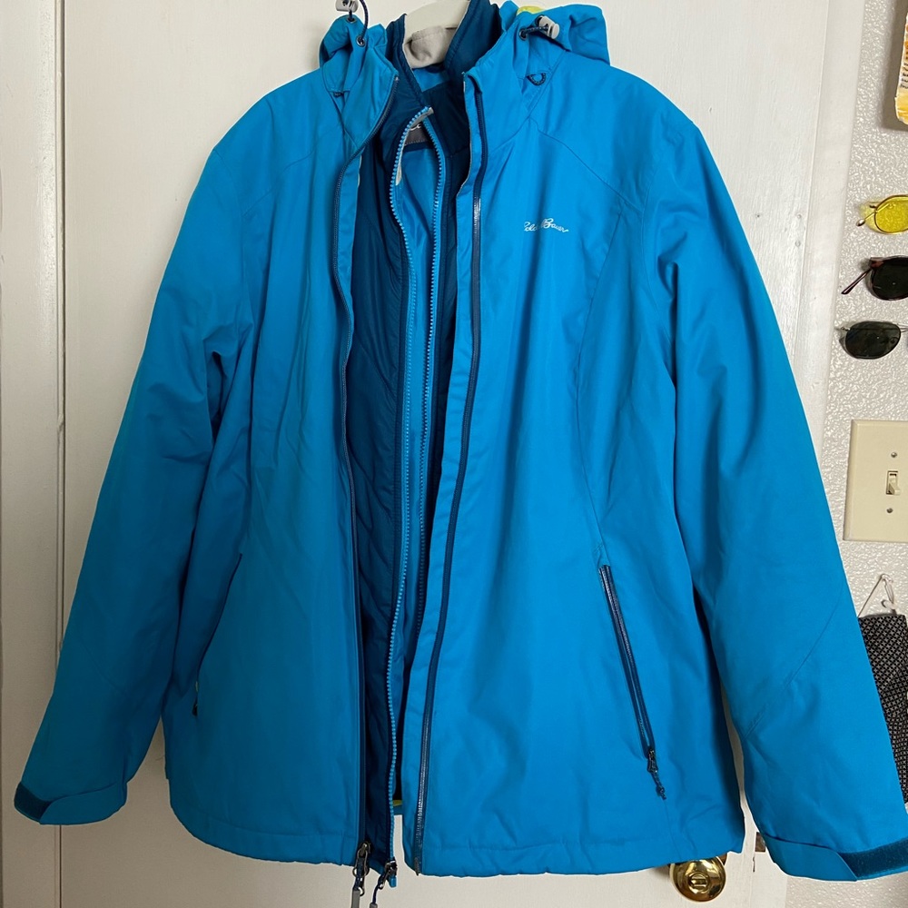 eddie bauer electric blue ski jacket